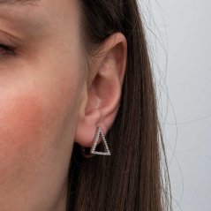 Strieborné náušnice Lina