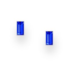 Strieborné náušnice Crystal SAPPHIRE