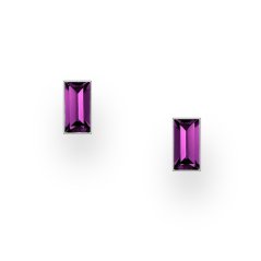 Strieborné náušnice Crystal AMETHYST