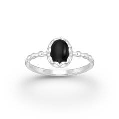 Strieborný prsteň Mystic – Onyx